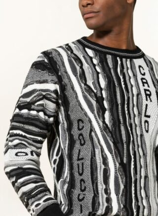 carlo colucci Pullover Herren, Schwarz
