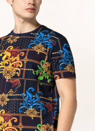 carlo colucci T-Shirt Herren, Blau