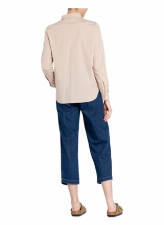 closed Hemdbluse Damen, Beige