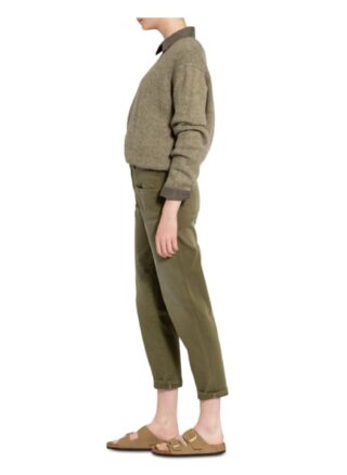 closed Jeans Pedal Pusher Karottenjeans Damen, Grün