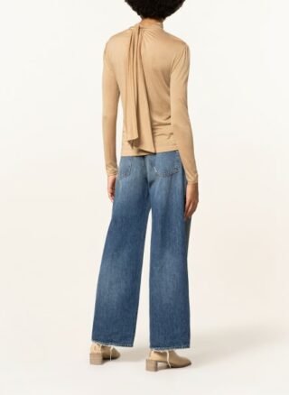 closed Longsleeve Damen, Braun