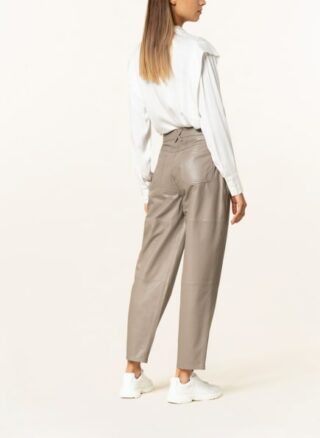 closed Pearl 7/8-Lederhose Damen, Beige