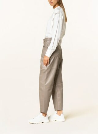 closed Pearl 7/8-Lederhose Damen, Beige