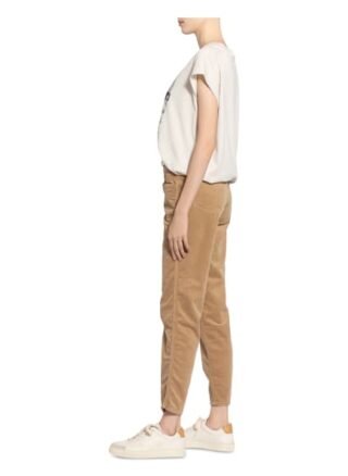 closed Pedal Pusher 7/8-Cordhose Damen, Beige