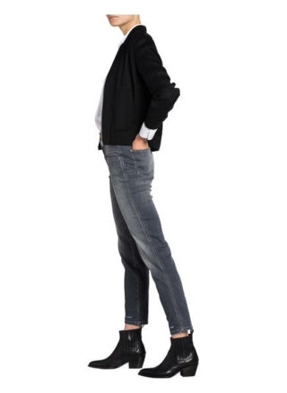 closed Pedal Pusher 7/8-Karottenjeans Damen, Grau