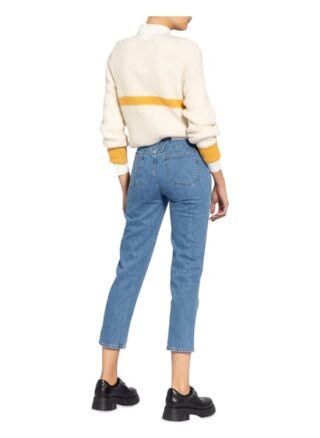 closed Pedal Pusher Boyfriend Jeans Damen, Blau