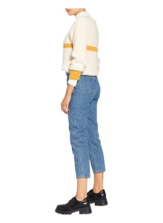 closed Pedal Pusher Boyfriend Jeans Damen, Blau