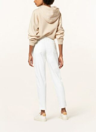 closed Pedal Pusher Straight Leg Jeans Damen, Weiß