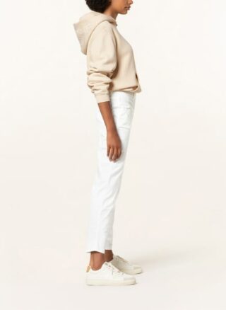 closed Pedal Pusher Straight Leg Jeans Damen, Weiß