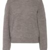 closed Pullover Damen, Grau
