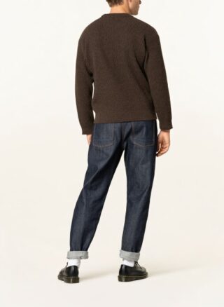 closed Pullover Herren, Braun