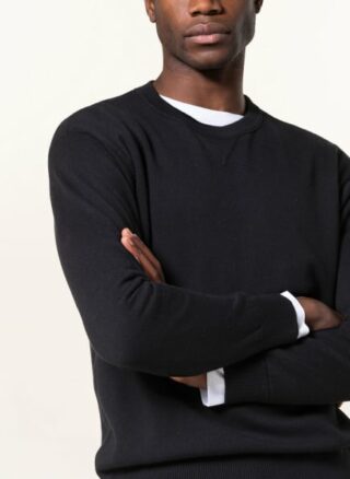 closed Pullover Herren, Schwarz