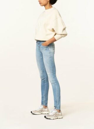 closed Pusher Skinny Jeans Damen, Blau