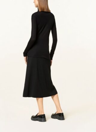closed Rollkragenpullover Damen, Schwarz