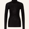 closed Rollkragenpullover Damen, Schwarz