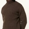 closed Rollkragenpullover Herren, Braun