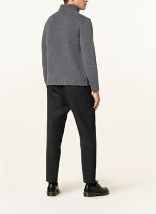 closed Rollkragenpullover Herren, Grau