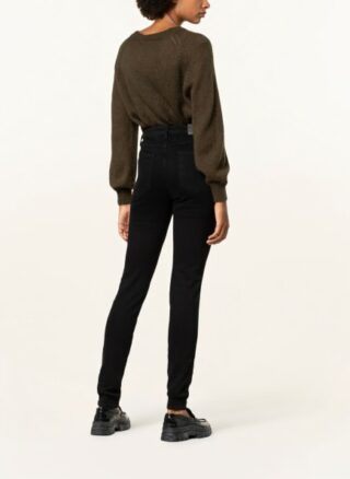 closed Skinny Jeans Damen, Schwarz