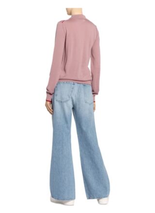 closed Strick-Poloshirt Damen, Pink