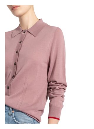 closed Strick-Poloshirt Damen, Pink