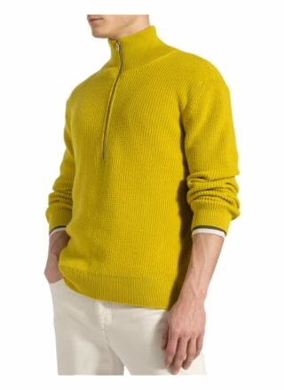 closed Strickjacke Herren, Gelb