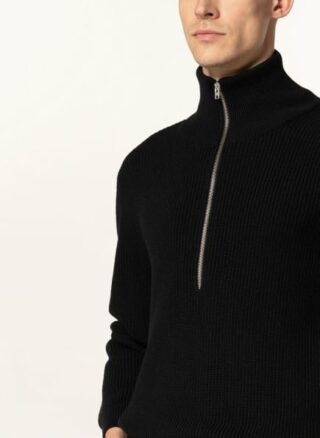 closed Strickjacke Herren, Schwarz