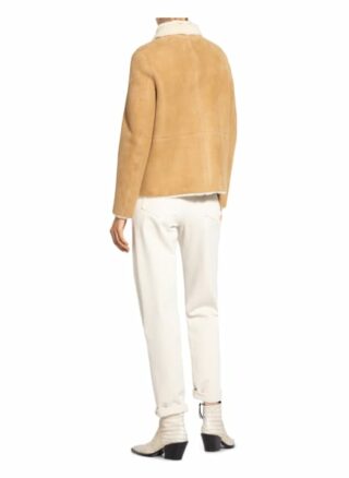 closed Willow Felljacken Damen, Beige