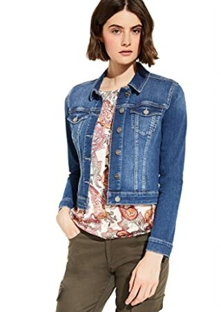comma 81.005.51.4849 Jeansjacke Damen, Blau