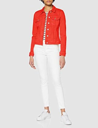 comma 88.003.51.2298 Jeansjacke Damen, Rot