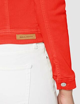 comma 88.003.51.2298 Jeansjacke Damen, Rot