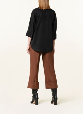 comma Blusenshirt Damen, Schwarz