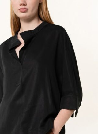comma Blusenshirt Damen, Schwarz