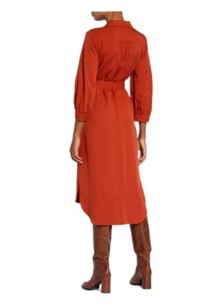 comma Hemdblusenkleid Damen, Braun