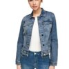 comma Jeansjacke Damen, Blau