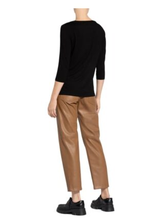comma Longsleeve Damen, Schwarz