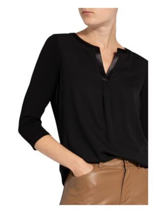 comma Longsleeve Damen, Schwarz