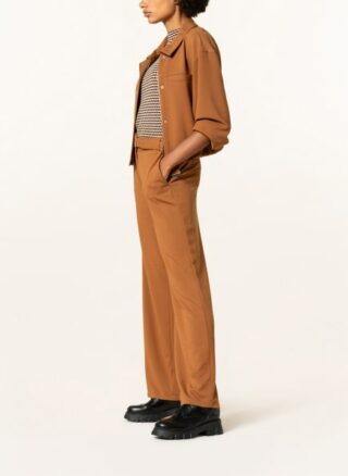 comma Marlenehose Damen, Braun