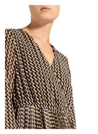 comma Plisseekleid Damen, Schwarz
