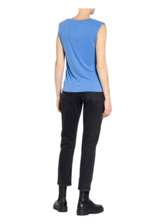 comma T-Shirts Damen, Blau