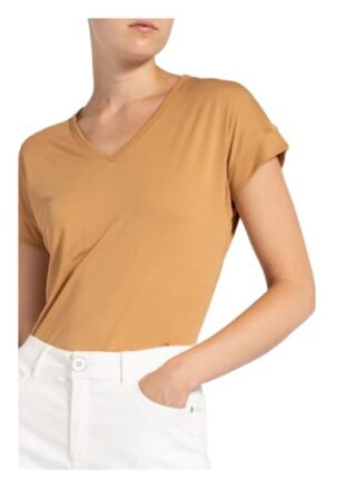 comma T-Shirts Damen, Braun