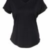 comma T-Shirts Damen, Schwarz
