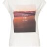 comma T-Shirts Damen, Weiß