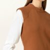 comma Top Damen, Braun