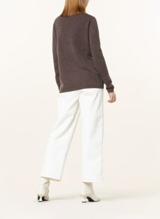 darling harbour Cashmere-Pullover Damen, Braun