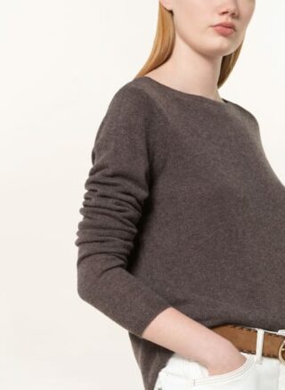 darling harbour Cashmere-Pullover Damen, Braun