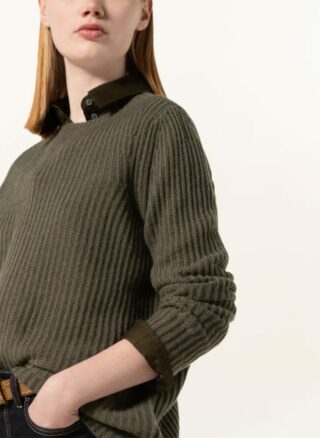 darling harbour Cashmere-Pullover Damen, Grün