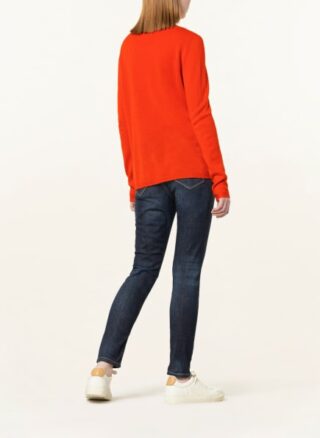 darling harbour Cashmere-Pullover Damen, Orange