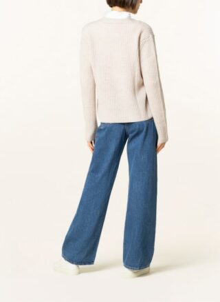 darling harbour Cashmere-Strickjacke Damen, Beige