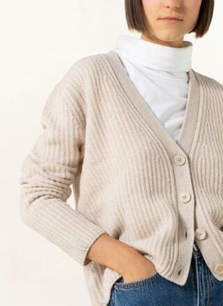 darling harbour Cashmere-Strickjacke Damen, Beige