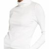 darling harbour Rollkragenshirt Damen, Weiß